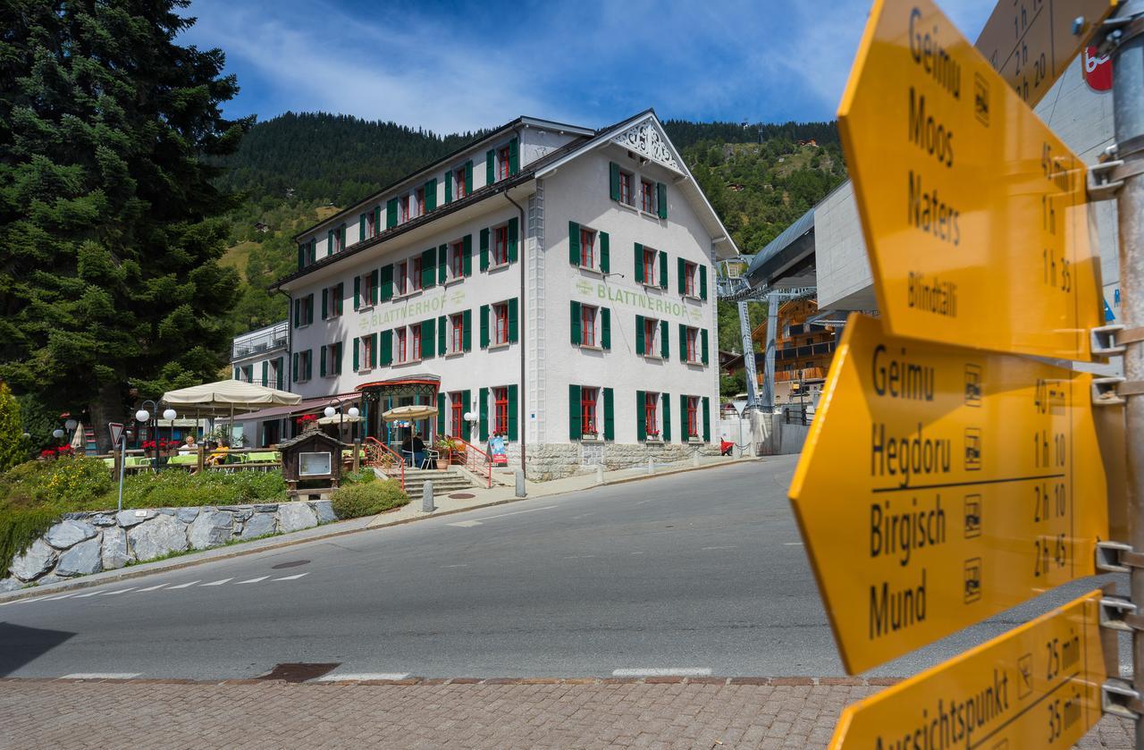 Hotel Blattnerhof Blatten bei Naters Kültér fotó